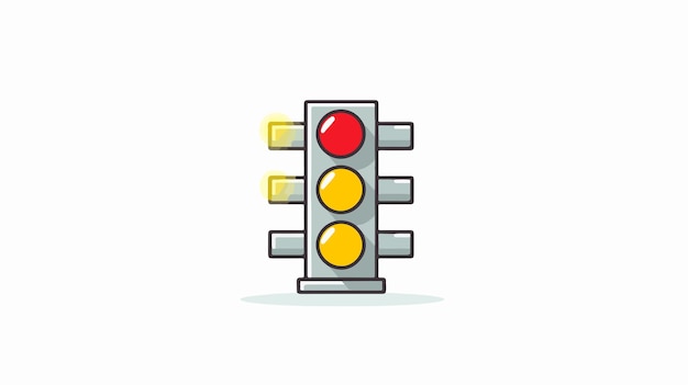 Traffic Light Concept Line Icon