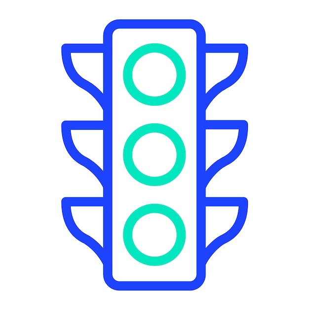 Traffic light Vector Icon Design Illustration