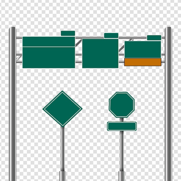 Traffic Road direction Signs and Road Markings Guidepost advertising plate