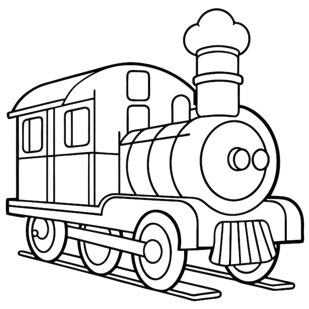 Vector train coloring pages exciting designs for train enthusiasts