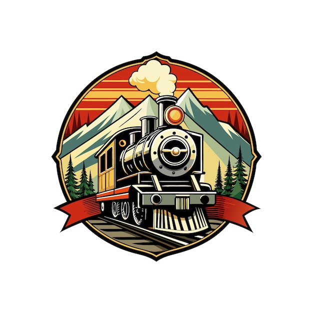 train logo design