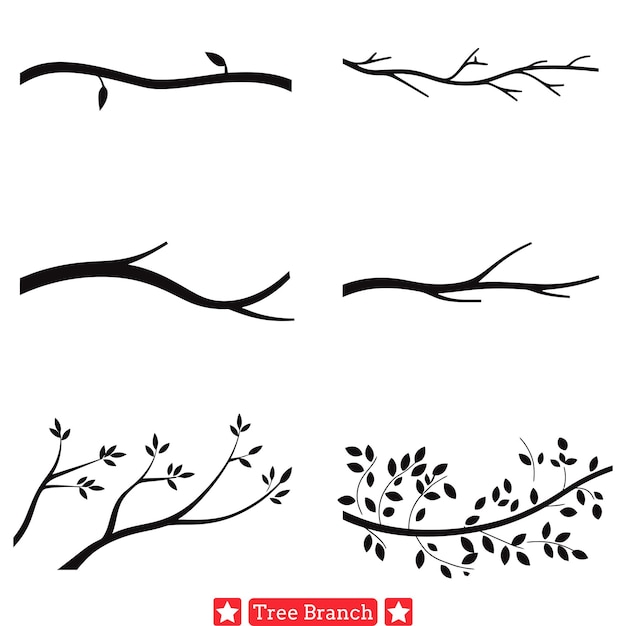 Tranquil Treetops Peaceful Tree Branch Vector Collection