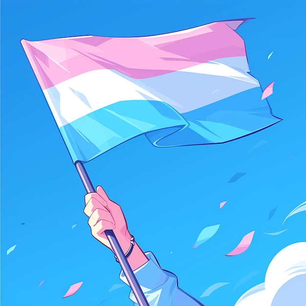 Transgender Pride Flag Background