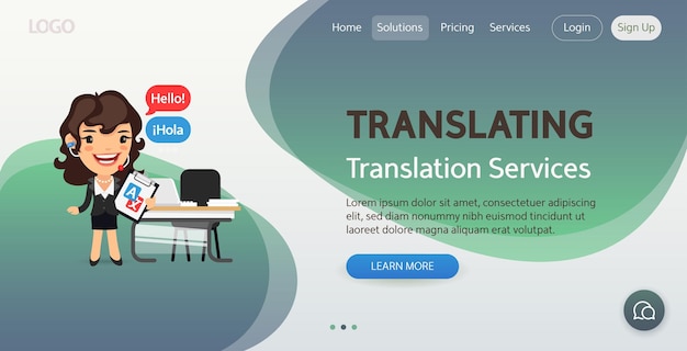 Translating Website Template