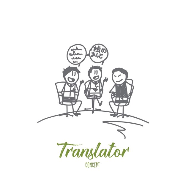 Translator concept illustration