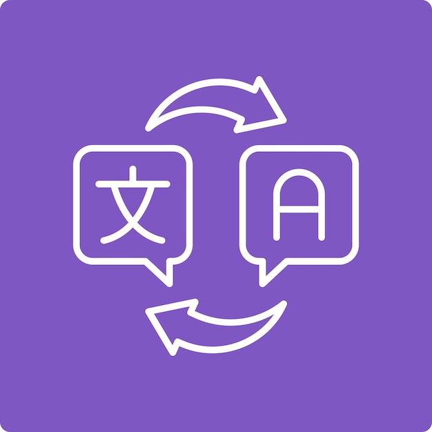 Vector translator icon