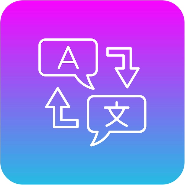 Vector translator icon