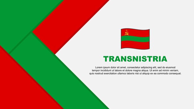 Transnistria Flag Abstract Background Design Template Transnistria Independence Day Banner Cartoon Vector Illustration Transnistria Illustration