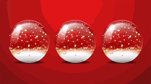 Vector transparent christmas glass sphere