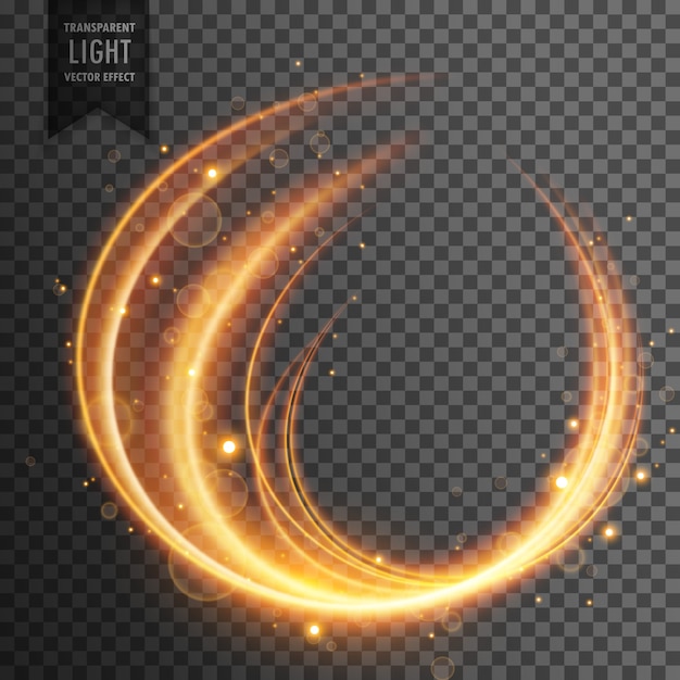 transparent curvy light effect vector