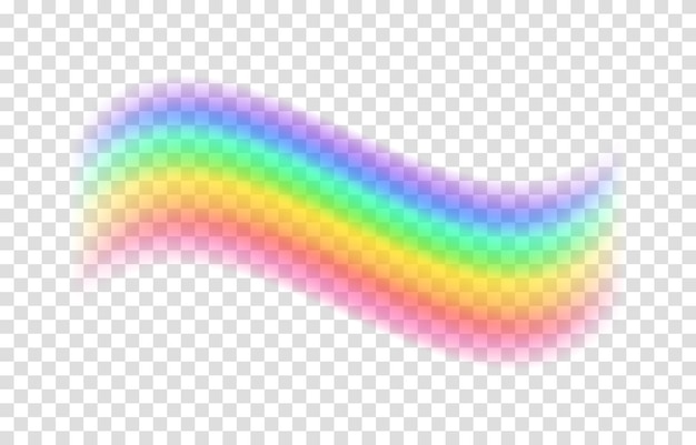 Transparent rainbow Vector illustration