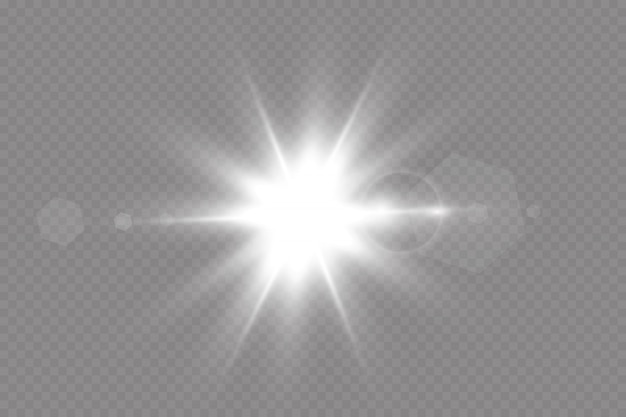  transparent sunlight special lens flare light effect.