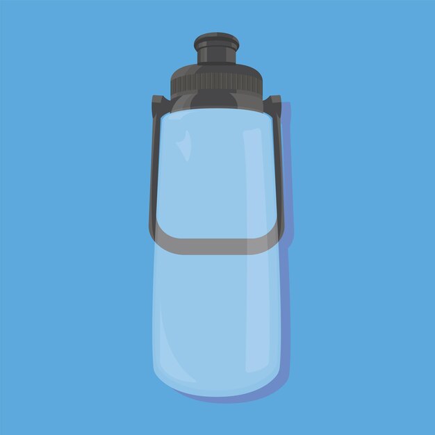 transparent water thermos vector illustration