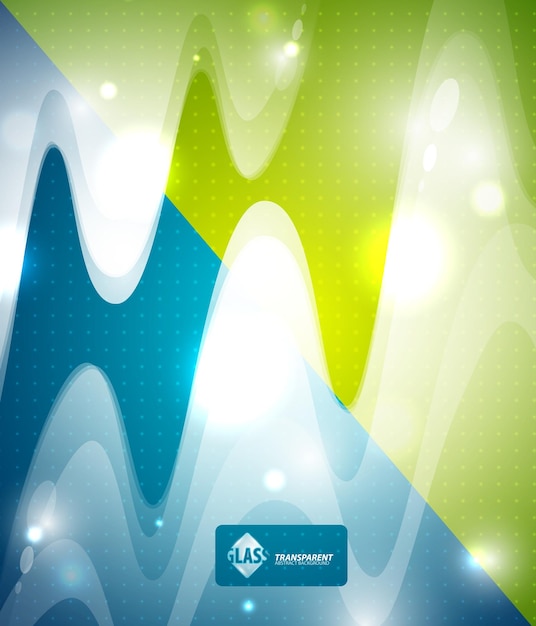 Transparent wave background