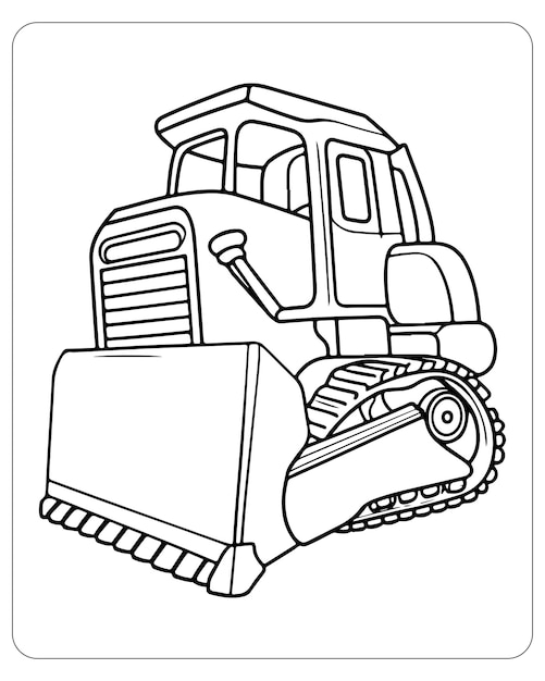 Transport coloring pages for kids