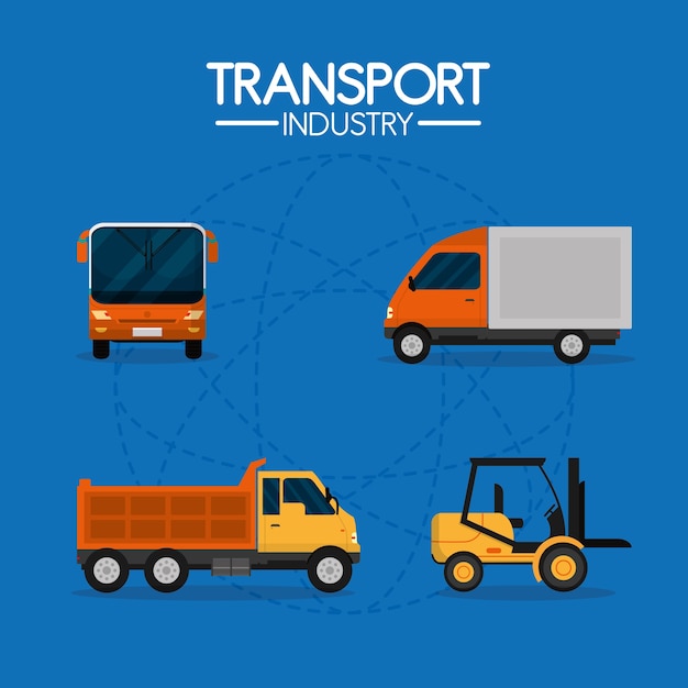 Transport and logistics industry concept