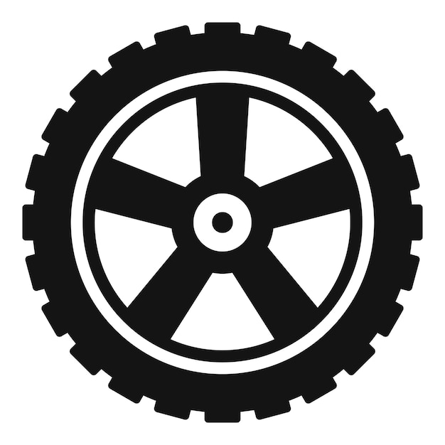 Transport tire icon Simple illustration of transport tire vector icon for web