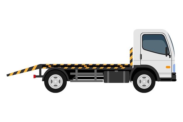 Transport for the transportation of goods or passengers flat icon vector illustration