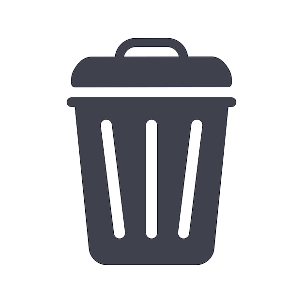 Vector trash can icon design template