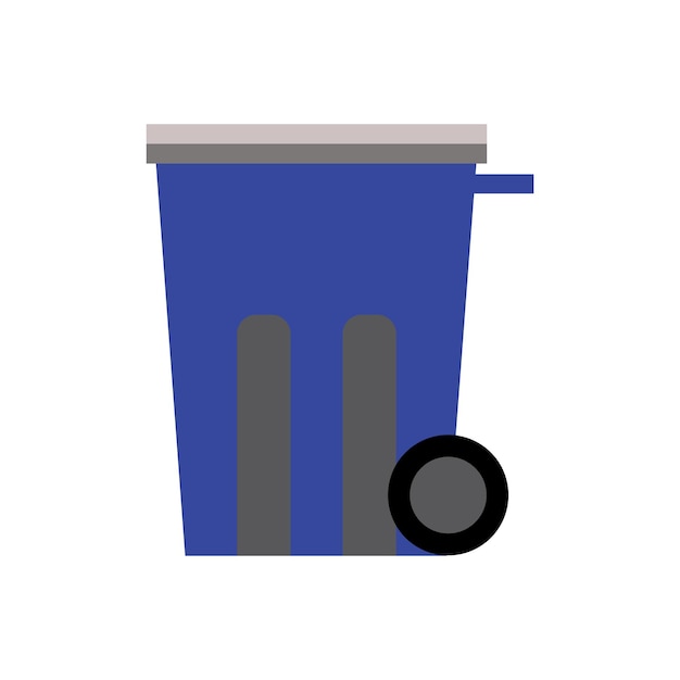 Vector trash can icon logo vector design