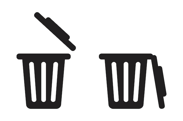 trash can icon vector design