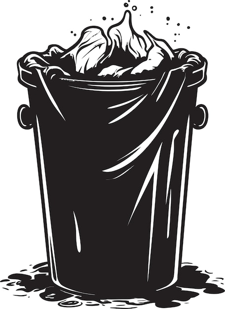 Vector trash can logo promoting environmental consciousness recycling symbol icon a symbol of sustainable