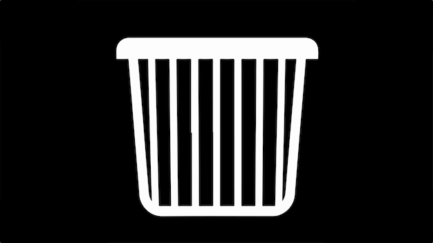 Vector trash can vector icon