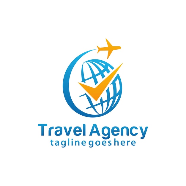 Travel agency logo design template