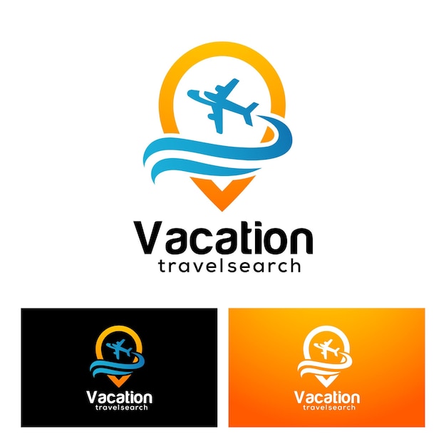 Travel agency logo design template