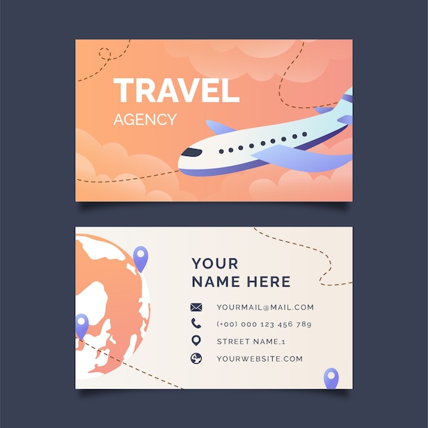 Travel agency template design