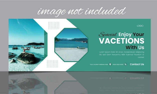 Vector travel agency twitter header travel facebook cover