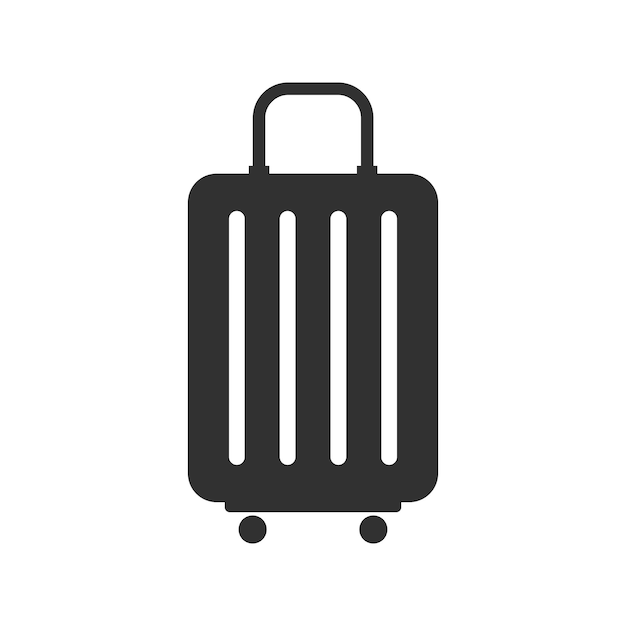 Travel bag icon isolated on white background Vector illustration