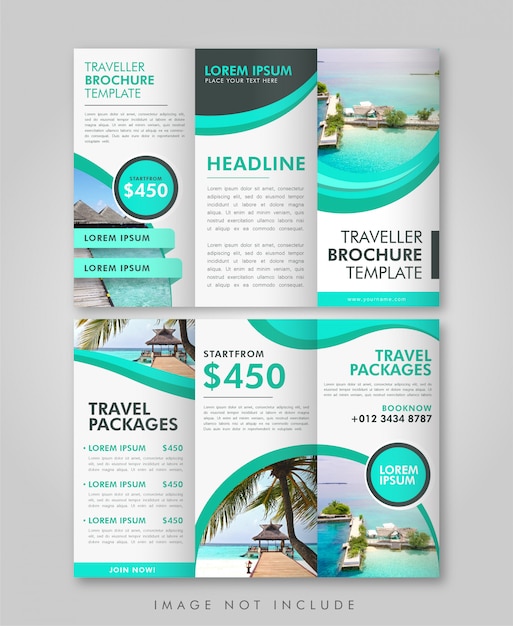 Travel Brochure Trifold Template