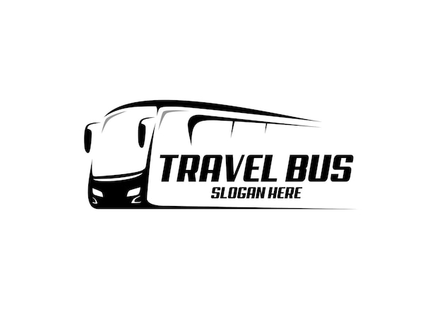 Travel bus logo with the title travel bus slogan here