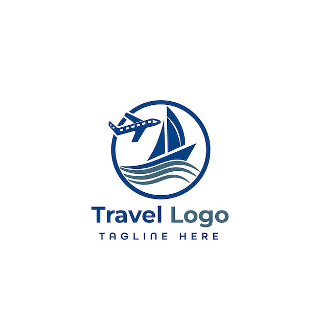 Travel Business Logo Design Vector Template