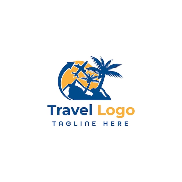 Travel Business Logo Design Vector Template