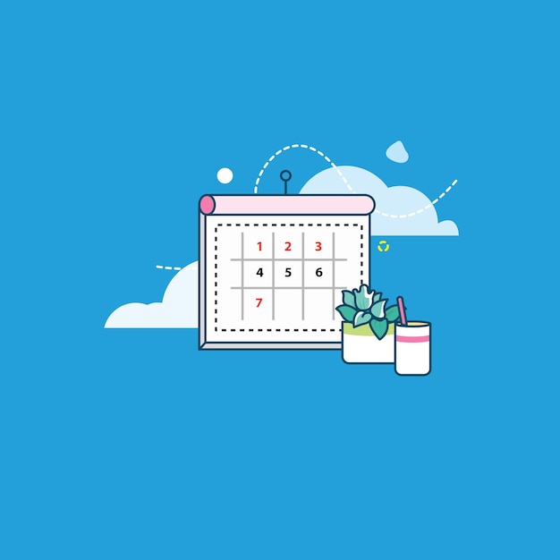 Travel calendar background 