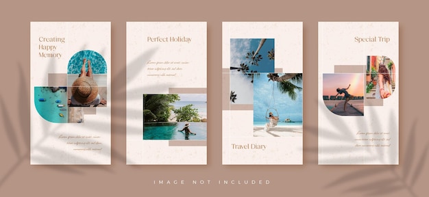 Travel Diary Holiday Instagram Story Template