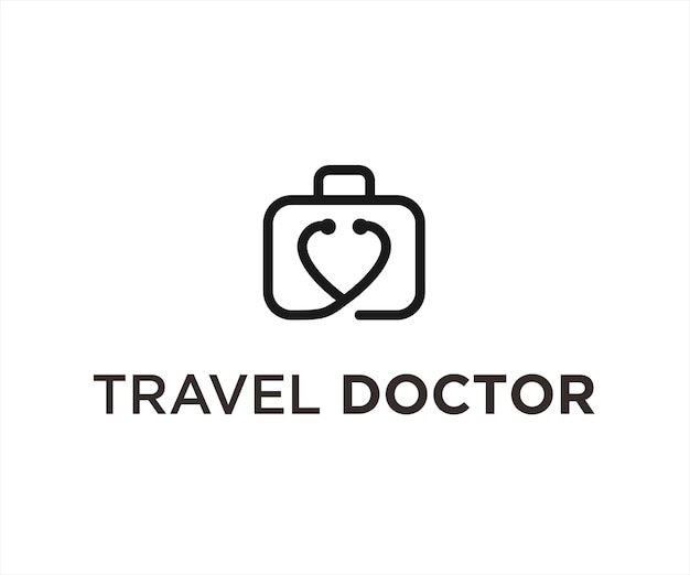 travel doctor logo icon vector designs