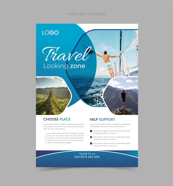 travel flyer design template