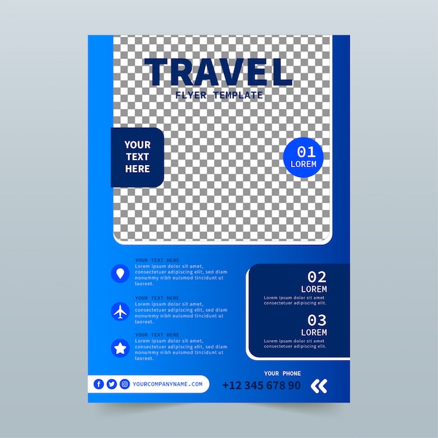 travel flyer template