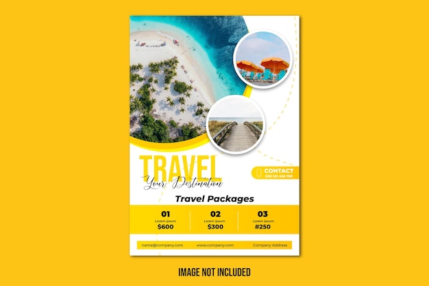 Travel flyer template