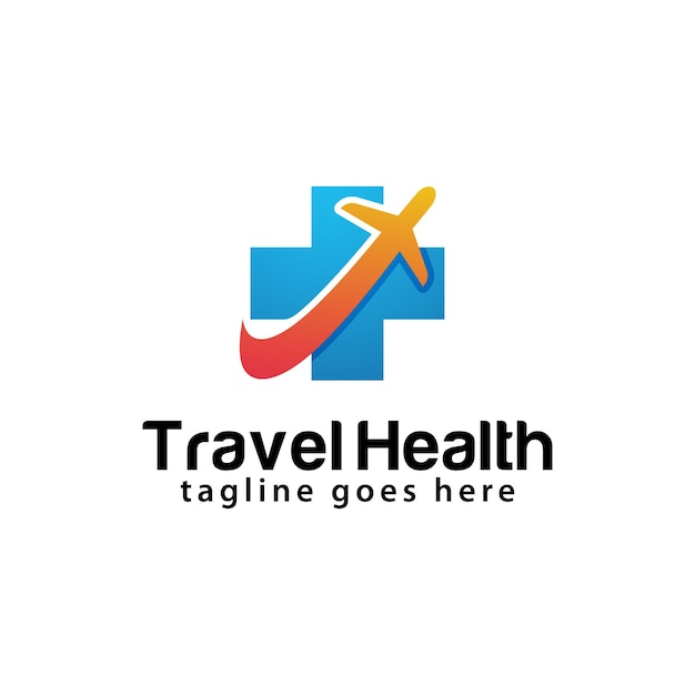 Travel Health logo design template