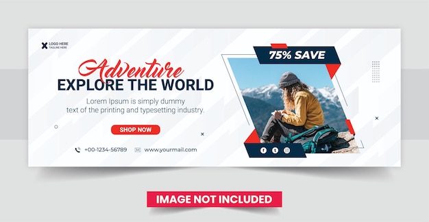 Travel holiday vacation social media cover web banner