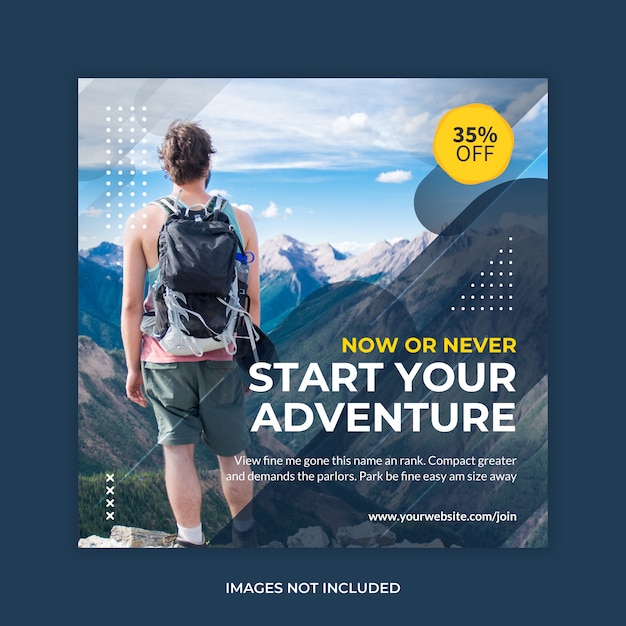 Travel Instagram Post Web Banner