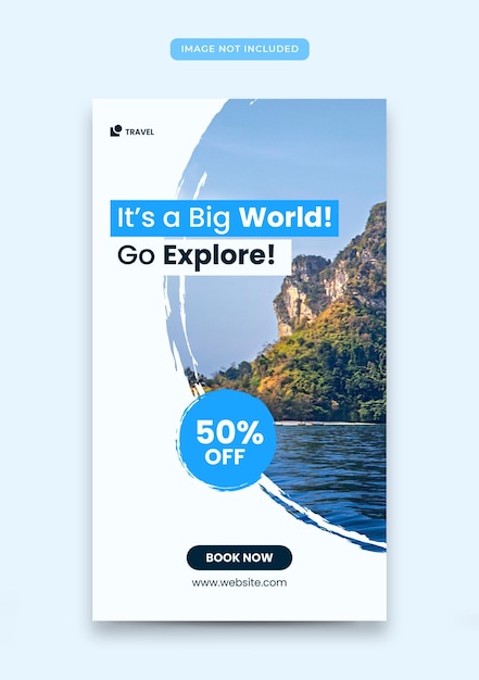 Travel Instagram Stories banner template