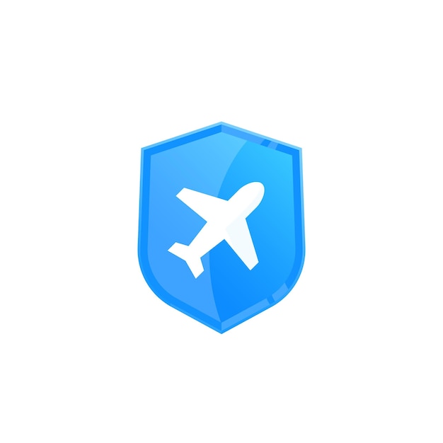 Travel insurance vector logo