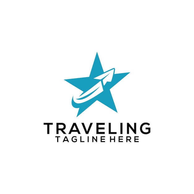 Travel Logo Design Concept Vector Isolated in White Background