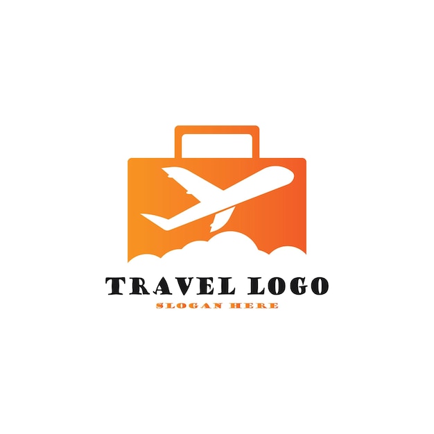 Travel logo holidays tourism business trip company logo design