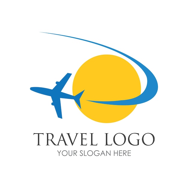 Travel logo vector icon design templatevector